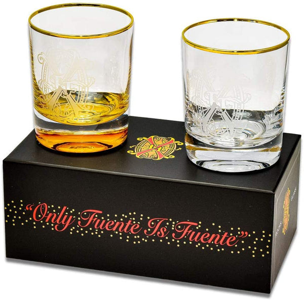 Arturo Fuente Opus X 2-Piece Rocks Whiskey Glass Set