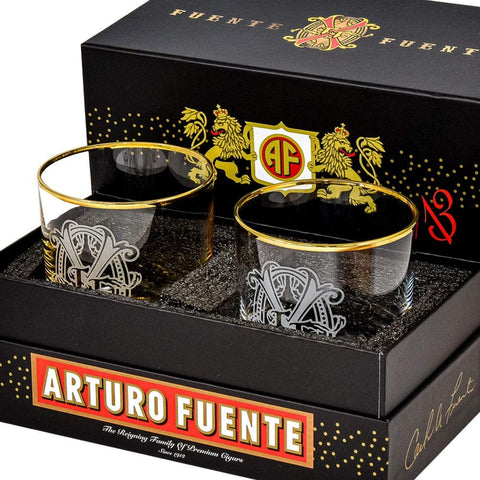Arturo Fuente Opus X 2-Piece Rocks Whiskey Glass Set
