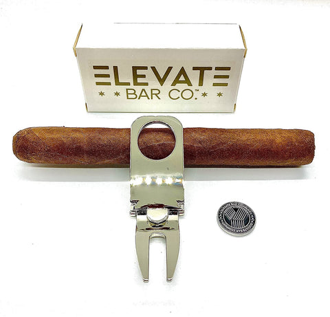 Elevate Bar Co. Magnetic Cigar Holder, Golf Divot & Marker Tool